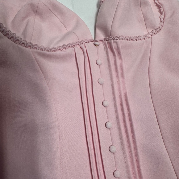 Oh Polly -Cassandra Ruffle- Detail Corset Mini Dress - Size 4. - Picture 12 of 16